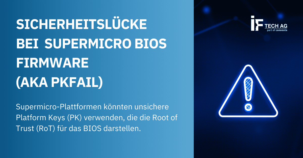 Nutanix hat auf eine Sicherheitslücke aufmerksam gemacht, die Supermicro BIOS Firmware betrifft (aka PKFAIL)