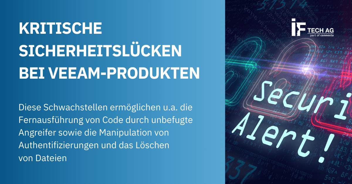 Update zu kritischen Sicherheitslücken bei Veeam-Produkten